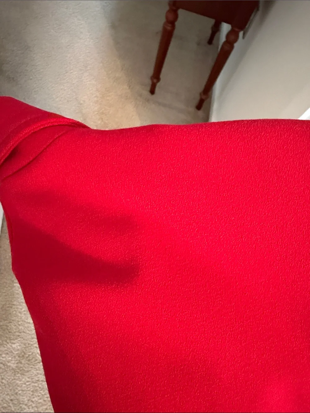 Zara Vibrant Red Double-Breasted Blazer with Gold Buttons - Picture 9 of 11